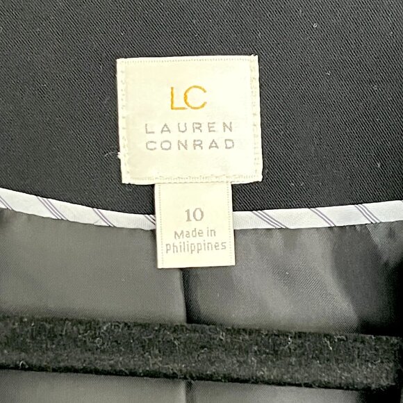 Lauren Conrad Black Tailored 3/4 Length Sleeve Blazer Size 10 - Picture 3 of 13